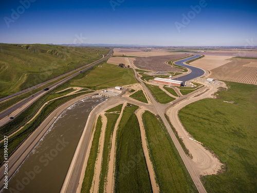 Aerial of California Adueduct