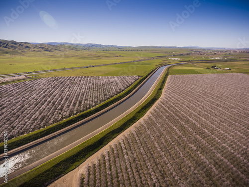 Aerial of California Adueduct