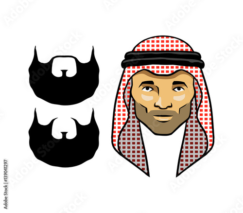 arabian men head red
