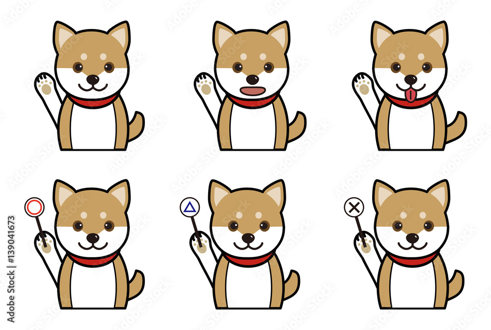 犬の表情(笑顔、質問、回答) 犬の表情(笑顔、質問、回答)