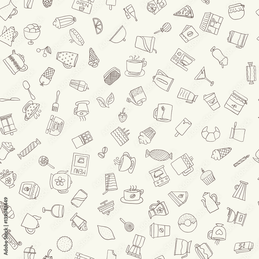 Seamless hand drawn pattern Seamless hand drawn pattern
