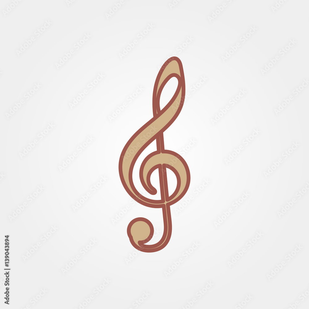 Fototapeta premium music note icon