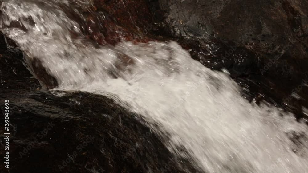Mountain river scene with cascading white water large boulders in a tropical asian climate high definition footage. Mountain river scene with cascading white water large boulders in a tropical asian climate high definition footage.