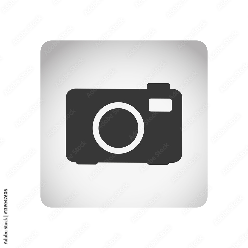 monochrome square frame with silhouette tech digital camera vector illustration monochrome square frame with silhouette tech digital camera vector illustration