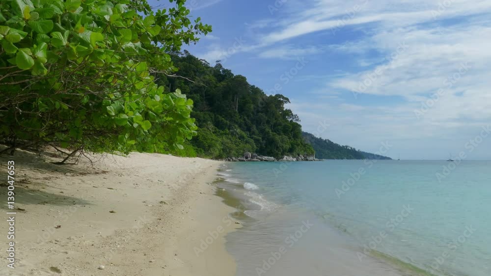 Landscape with deserted sandy beach on Koh Adang island,Thailand, 4k
Landscape with deserted sandy beach on Koh Adang island,Thailand, 4k