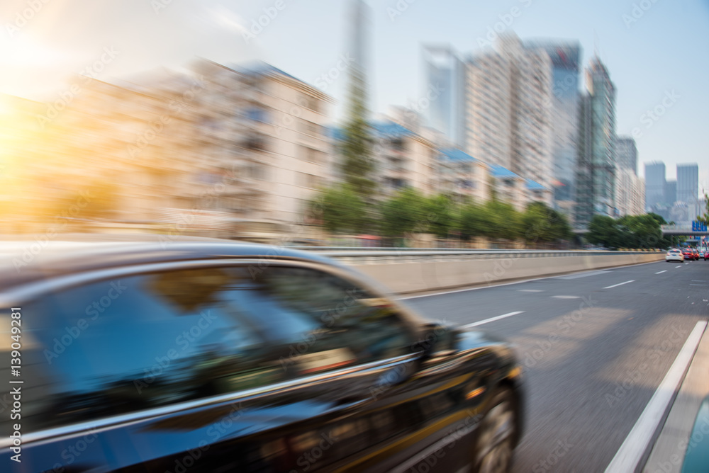 urban traffic with cityscape in modern city of China. urban traffic with cityscape in modern city of China.