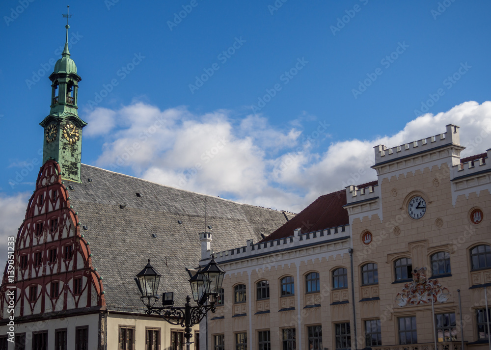 Naklejka premium Zwickau Skyline