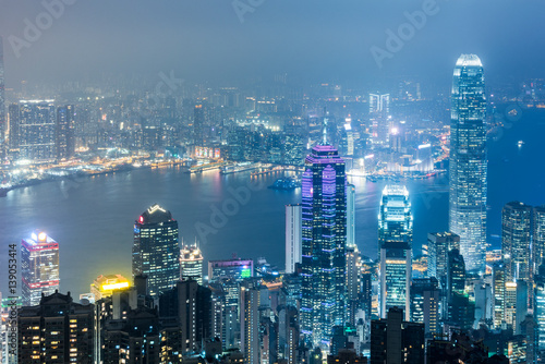 Wallpaper Mural aerial view of Hong Kong apartment block in China. Torontodigital.ca