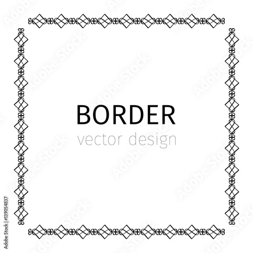 Square black scythian border