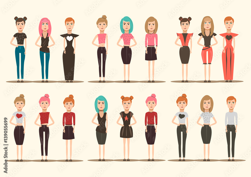 Catwalk Models Characters Collection Catwalk Models Characters Collection