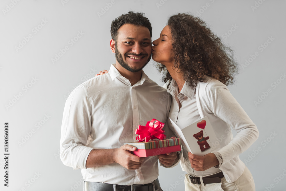 Beautiful Afro American couple Beautiful Afro American couple
