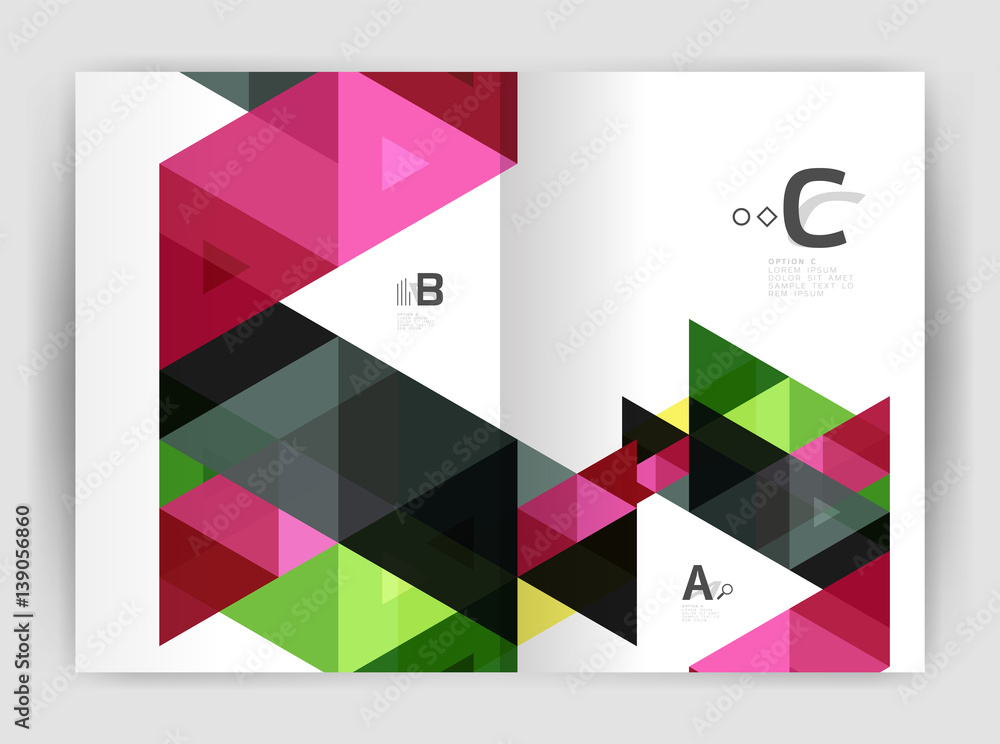 Modern business brochure or leaflet print cover template Modern business brochure or leaflet print cover template