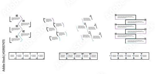Step by step  vector design.