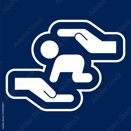 Logo of child care, motherhood and childbearing - Illustration