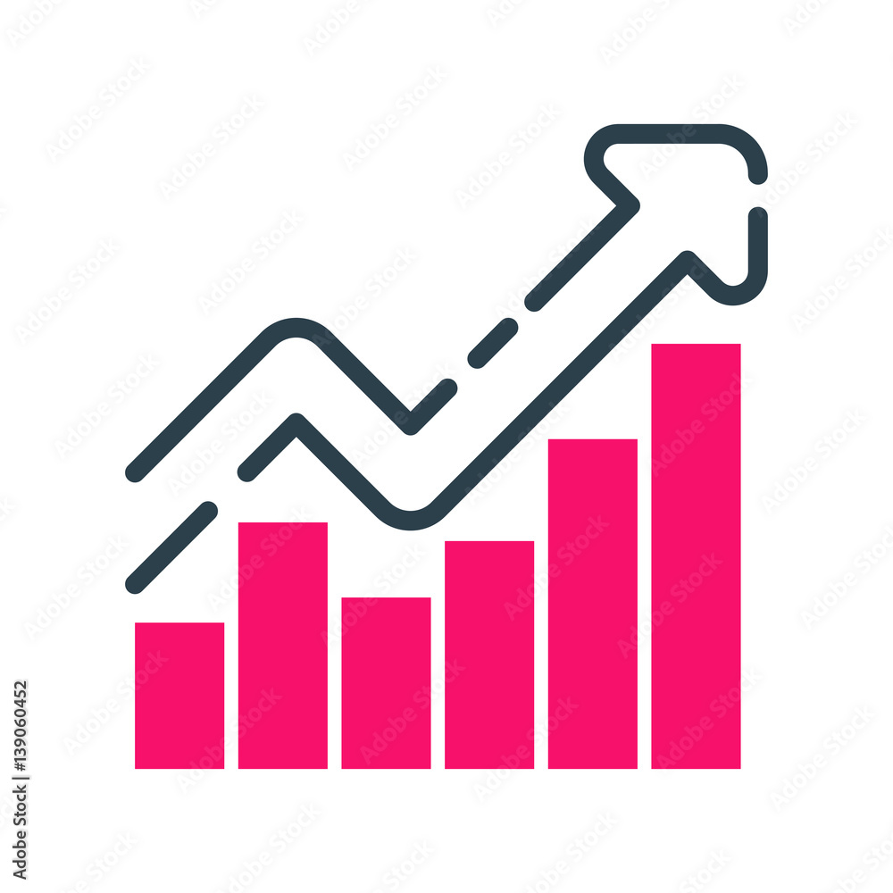 Motivation concept chart icon business strategy development design and management leadership teamwork growth career idea creativity office training vector. Motivation concept chart icon business strategy development design and management leadership teamwork growth career idea creativity office training vector.