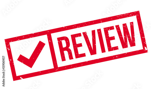 Review rubber stamp. Grunge design with dust scratches. Effects can be easily removed for a clean, crisp look. Color is easily changed.