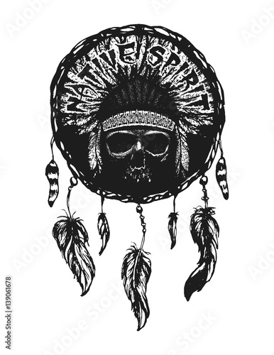 Dreamcatcher, vector illustration