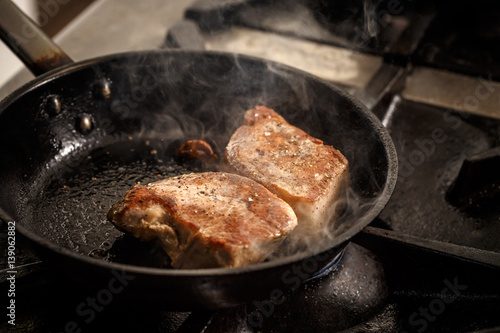 Juicy grilled steak
