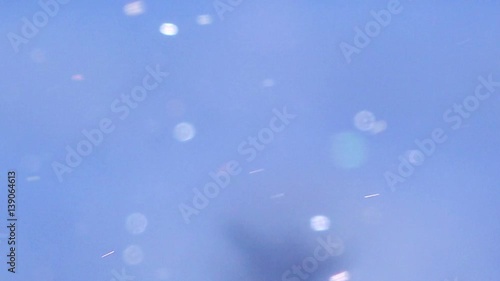 Wallpaper Mural Abstract winter background with snow particles in bokeh Torontodigital.ca