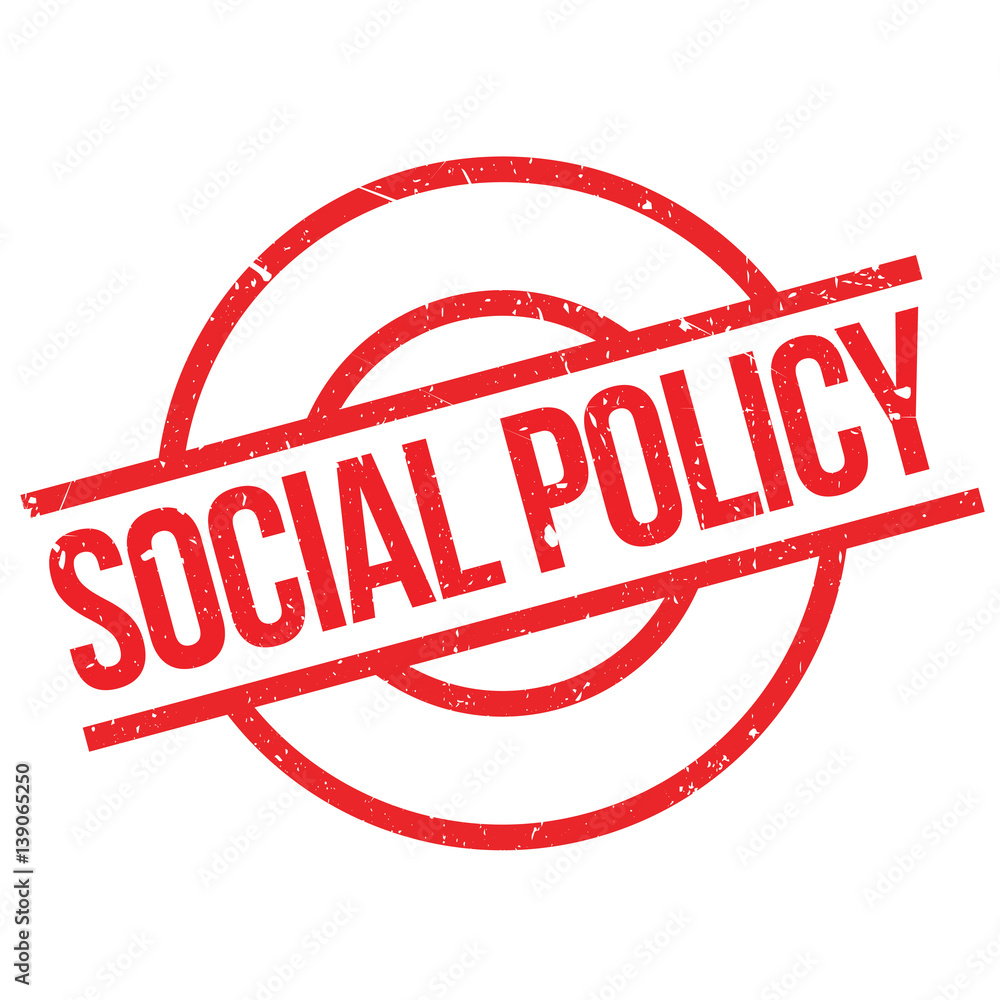 Social Policy rubber stamp. Grunge design with dust scratches. Effects can be easily removed for a clean, crisp look. Color is easily changed. Social Policy rubber stamp. Grunge design with dust scratches. Effects can be easily removed for a clean, crisp look. Color is easily changed.