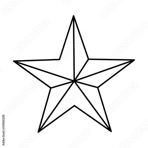 little star decorative icon vector illustration design