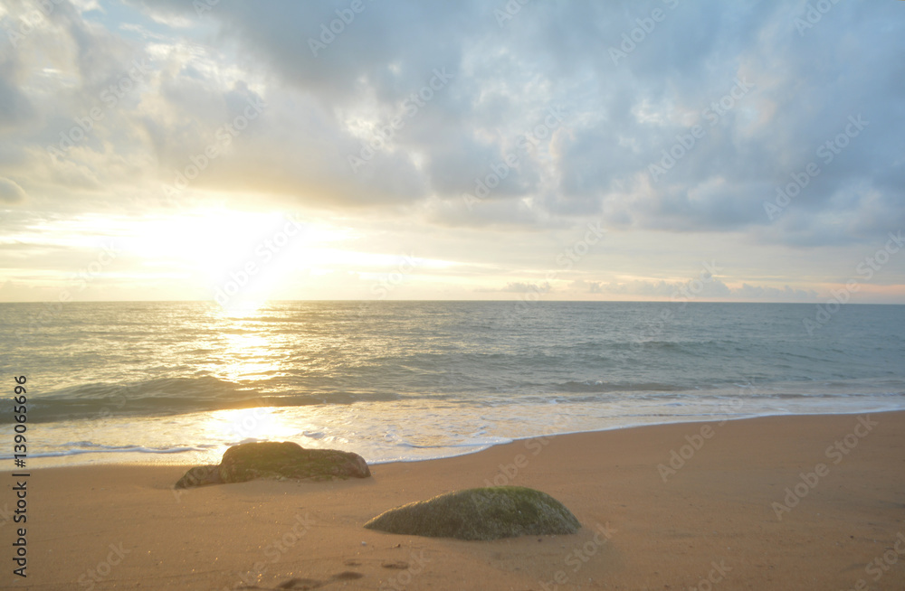 sunrise beach landscape background