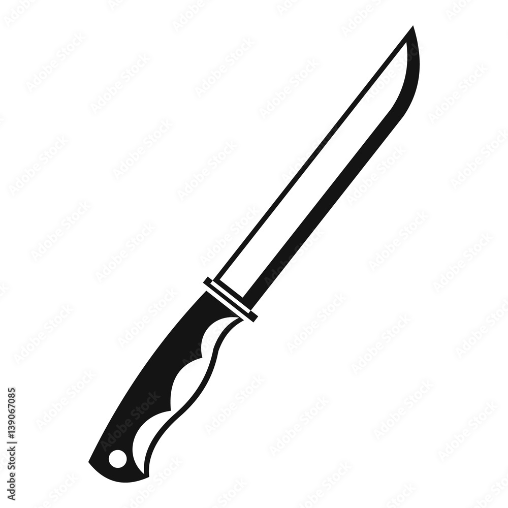 Fototapeta premium Knife icon, simple style