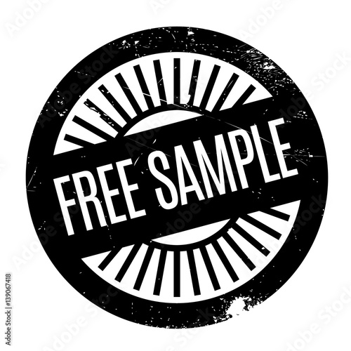 Free Sample rubber stamp. Grunge design with dust scratches. Effects can be easily removed for a clean, crisp look. Color is easily changed.
