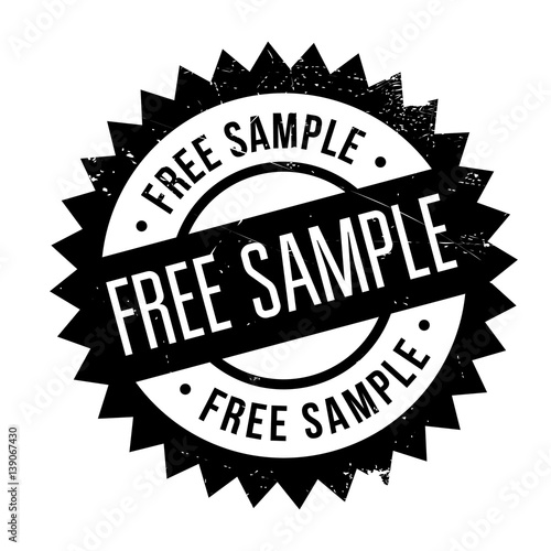 Free Sample rubber stamp. Grunge design with dust scratches. Effects can be easily removed for a clean, crisp look. Color is easily changed.