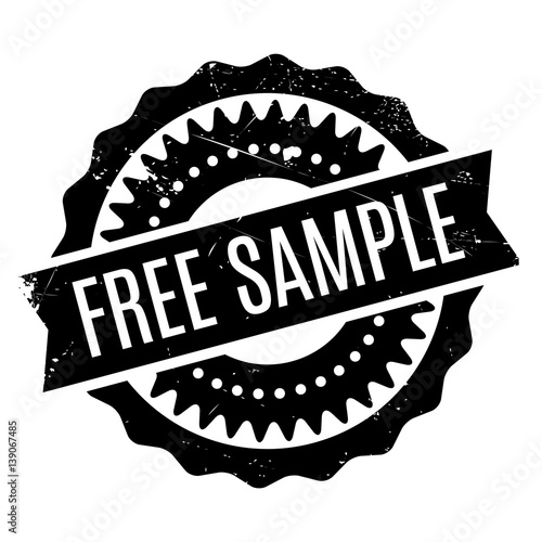 Free Sample rubber stamp. Grunge design with dust scratches. Effects can be easily removed for a clean, crisp look. Color is easily changed.