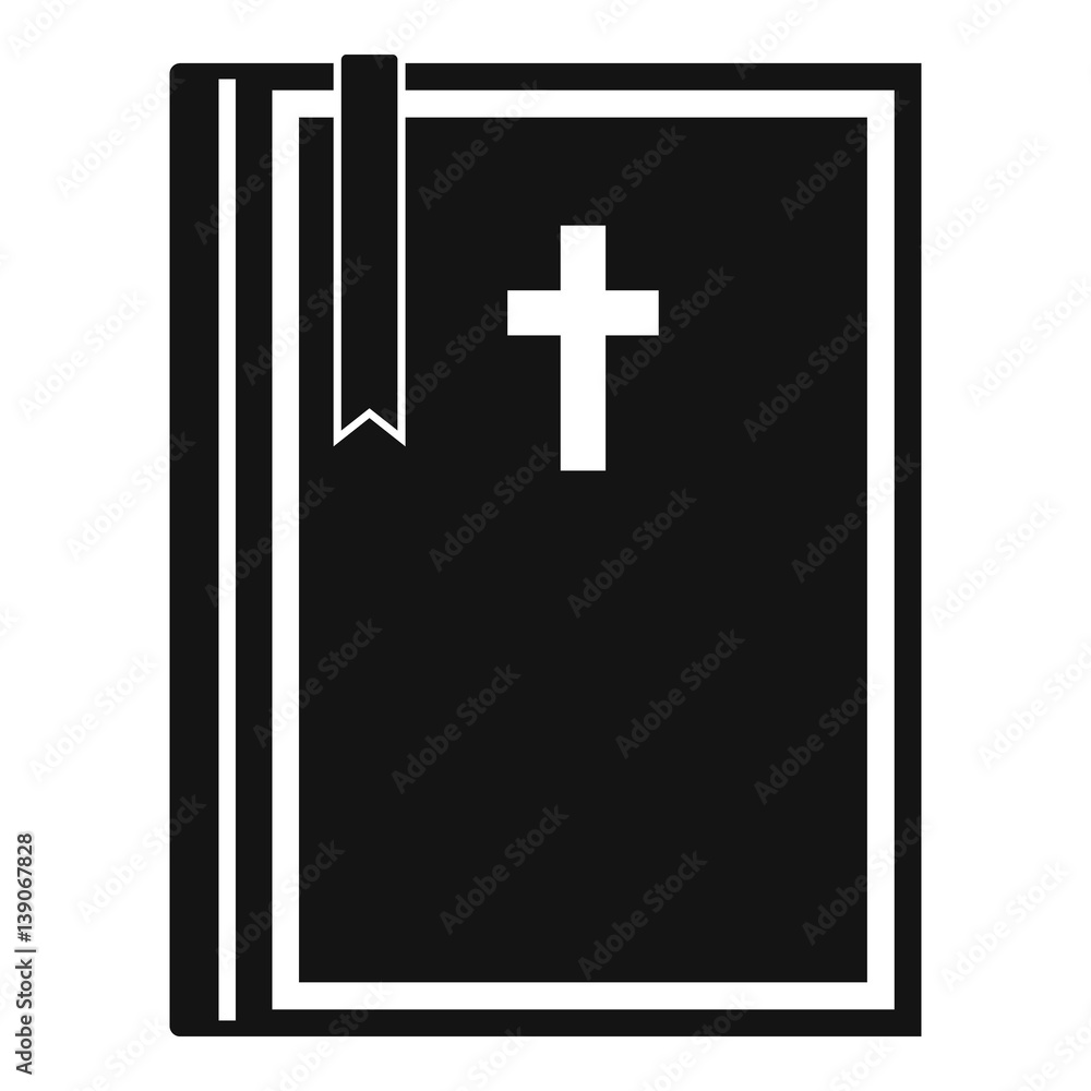 Fototapeta premium Bible icon , simple style