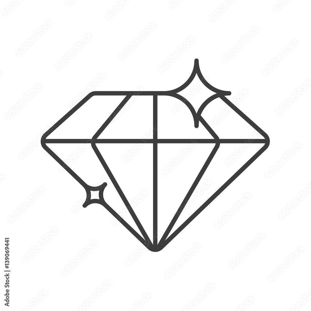 Diamond linear icon Diamond linear icon