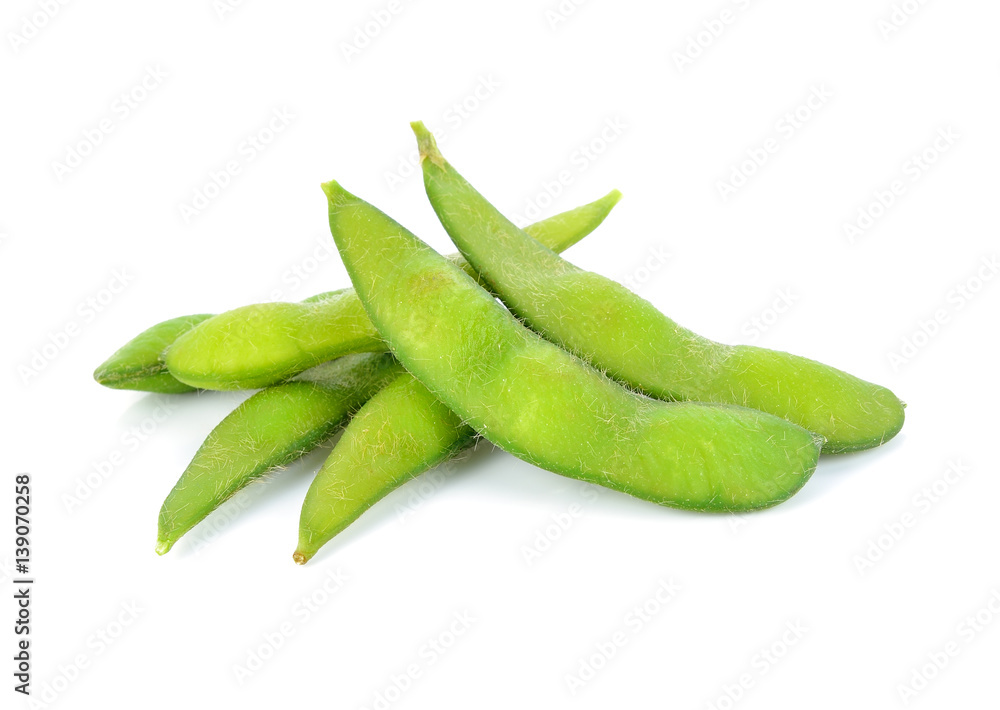 edamame, boiled green soy beans, japanese food