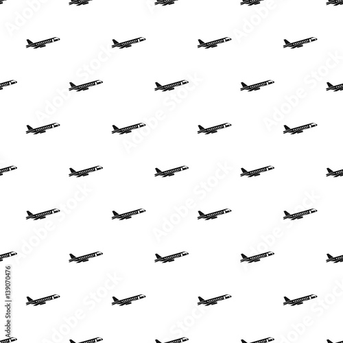 Passenger airliner pattern, simple style