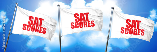 sat scores, 3D rendering, triple flags