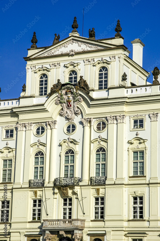 Prague, building on hill Hradschin, Czech Republic