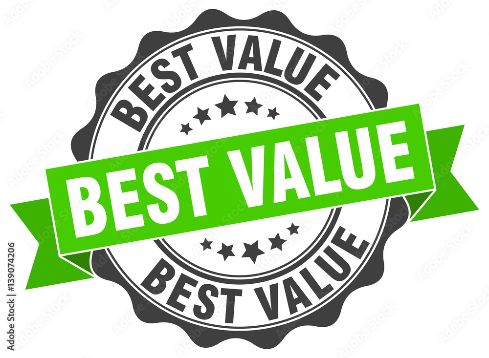 Obraz premium best value stamp. sign. seal