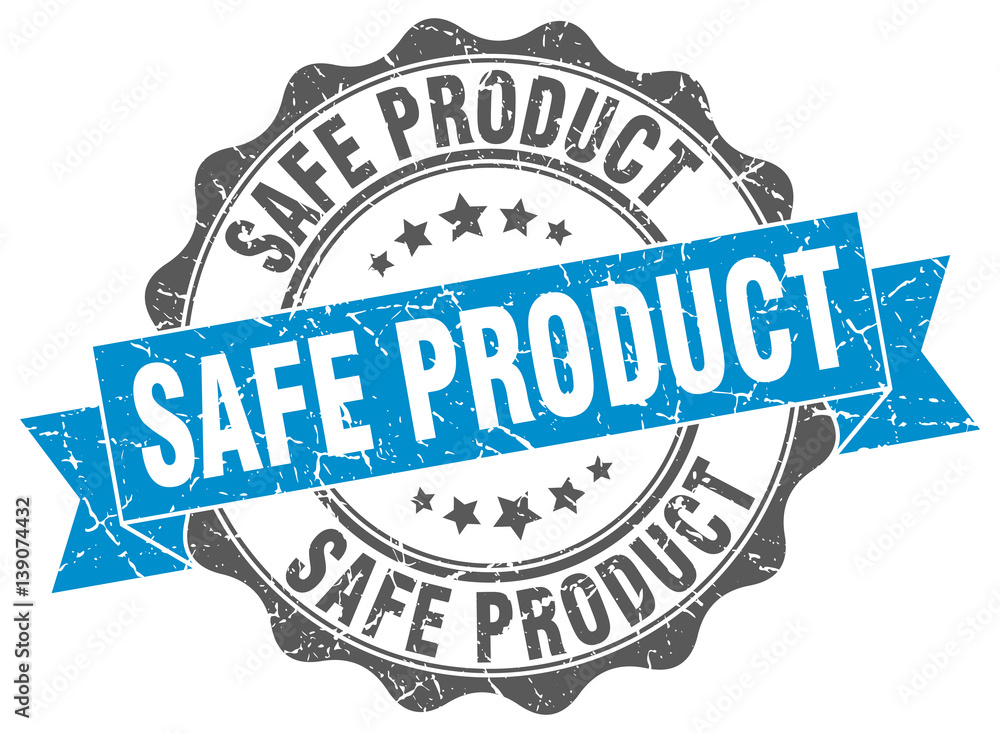 Fototapeta premium safe product stamp. sign. seal