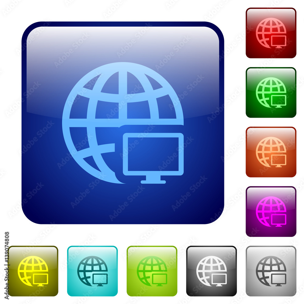 Remote terminal color square buttons Remote terminal color square buttons