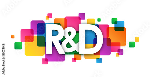 R&D Overlapping Bright Vector Letters