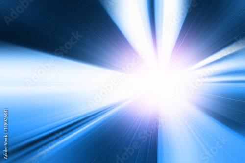 Abstract blurred speed motion in tunnel.