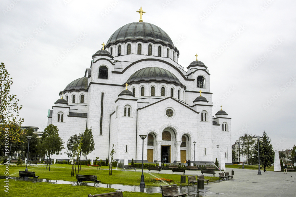 Beograd, Church of the Holy Sava in the Vracar city part, Serbia Beograd, Church of the Holy Sava in the Vracar city part, Serbia