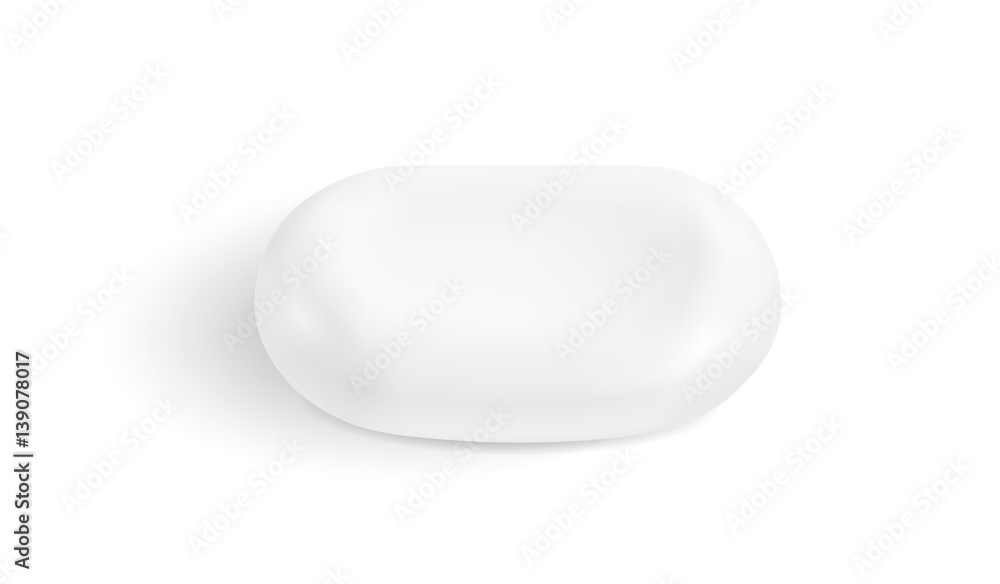 White vector soap White vector soap