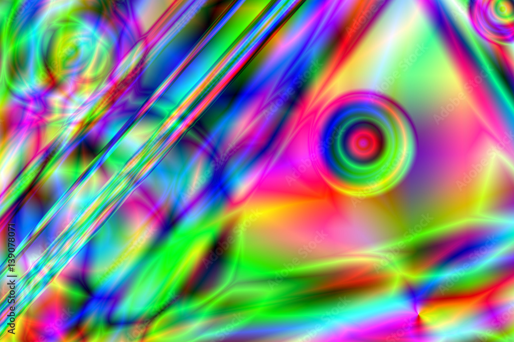 Obraz premium Colorful psychedelic background
