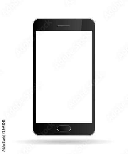 Realistic mobile phone smartphone
