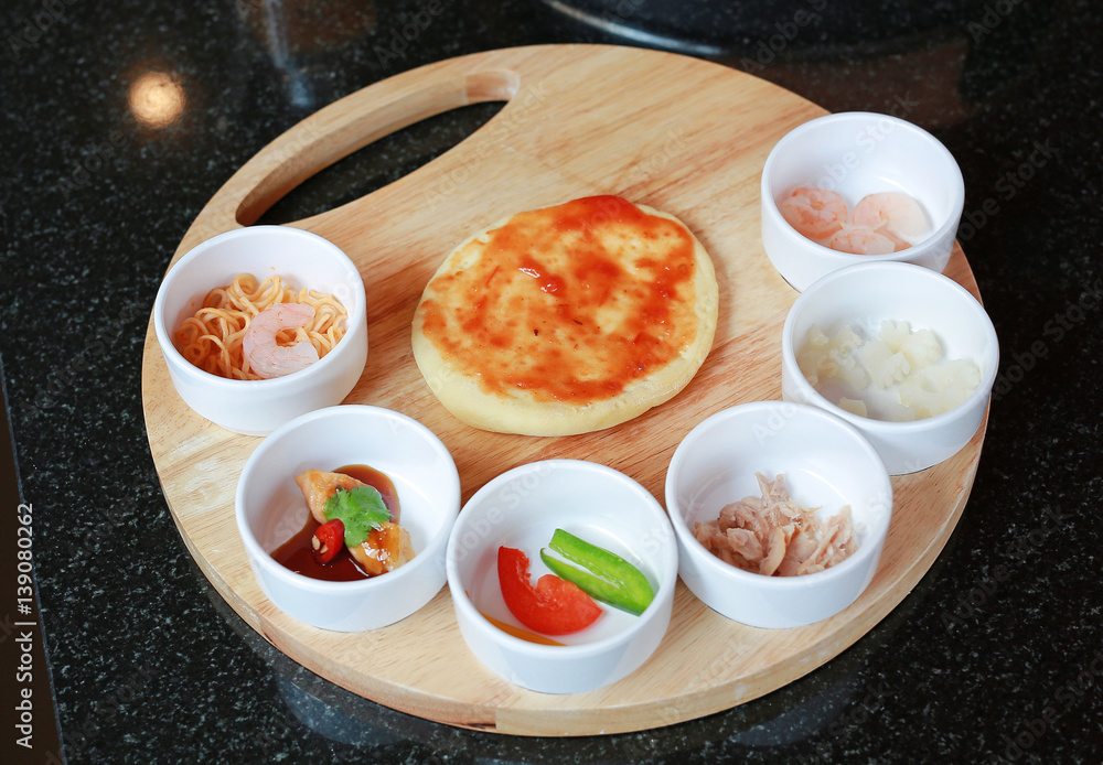Homemade mini pizza Homemade mini pizza
