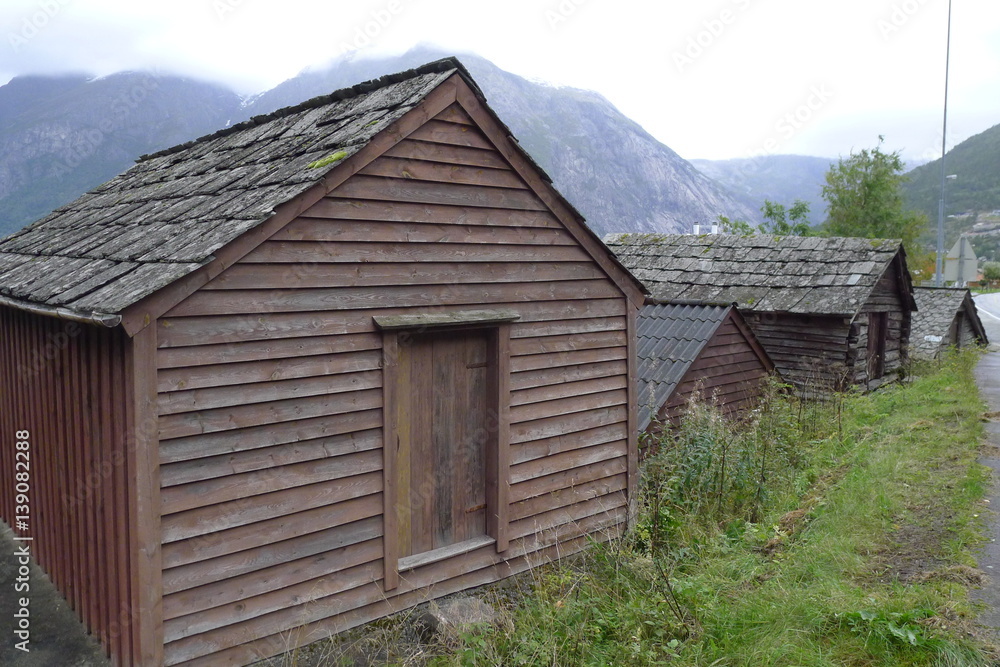 Houses at Eidfjord Norway