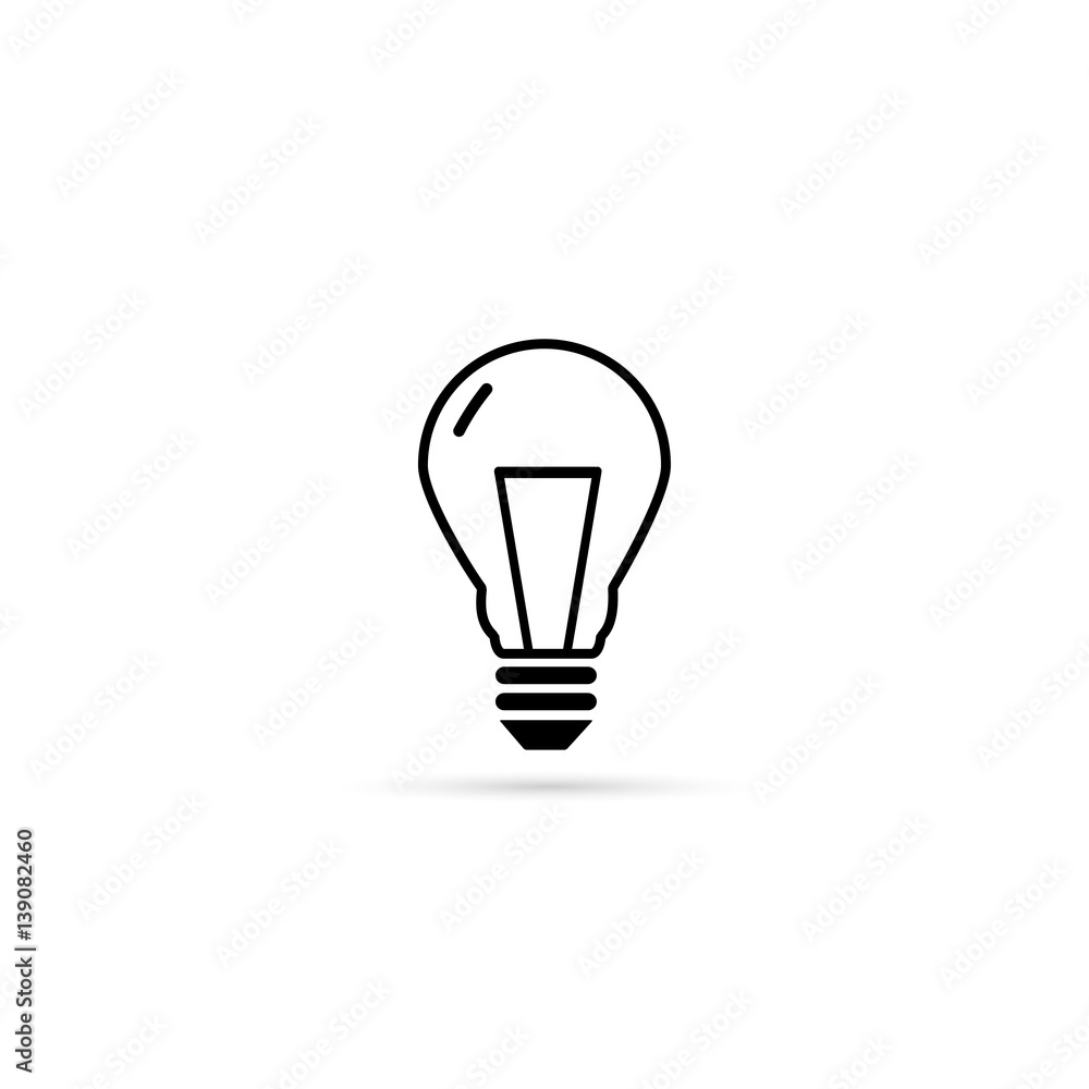 Light bulb vector icon Light bulb vector icon