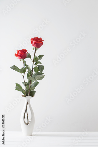 Wallpaper Mural bouquet of red roses in vase Torontodigital.ca