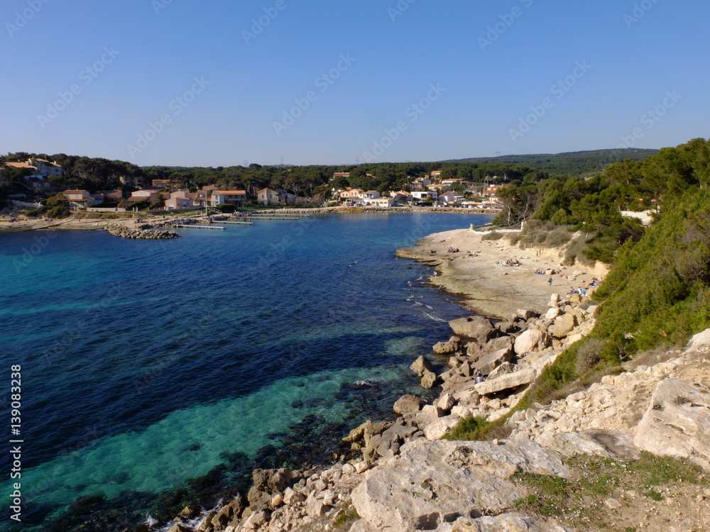 De la calanque de Tamaris à Cap Couronne Stock-Foto | Adobe Stock